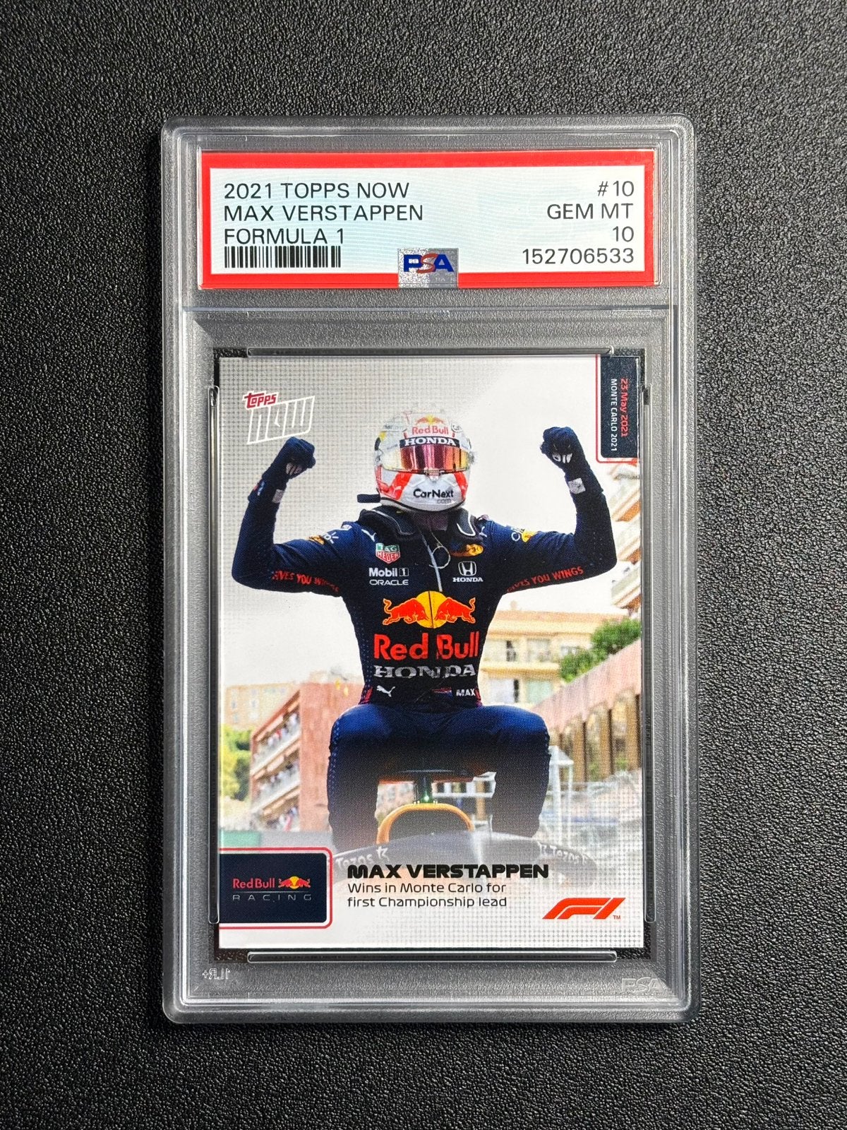 PSA 10 Max Verstappen Topps Now F1 10, Ophalen of Verzenden, Nieuw, Plaatje