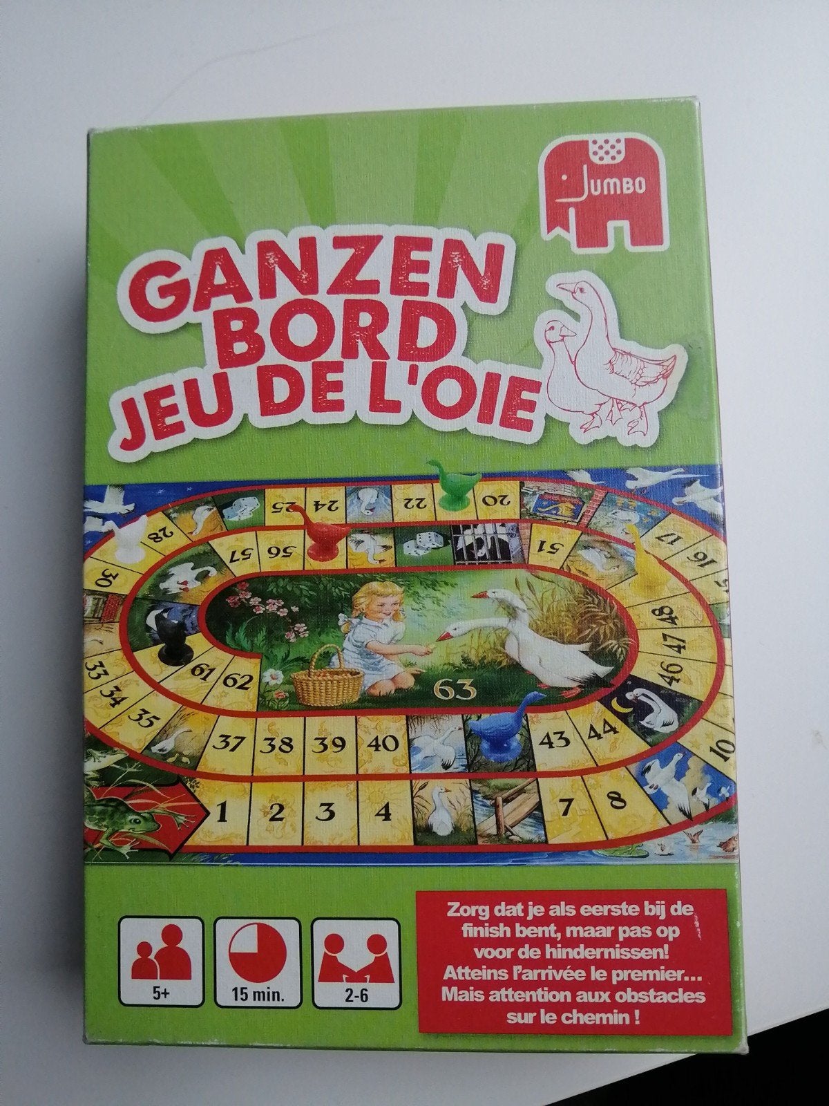 Bordspellen, Ophalen