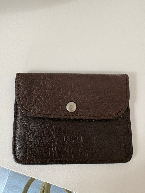 Kaartenhouder Lupo, Handtassen en Accessoires, Portemonnees, Overige merken, Bruin, Ophalen of Verzenden, Zo goed als nieuw
