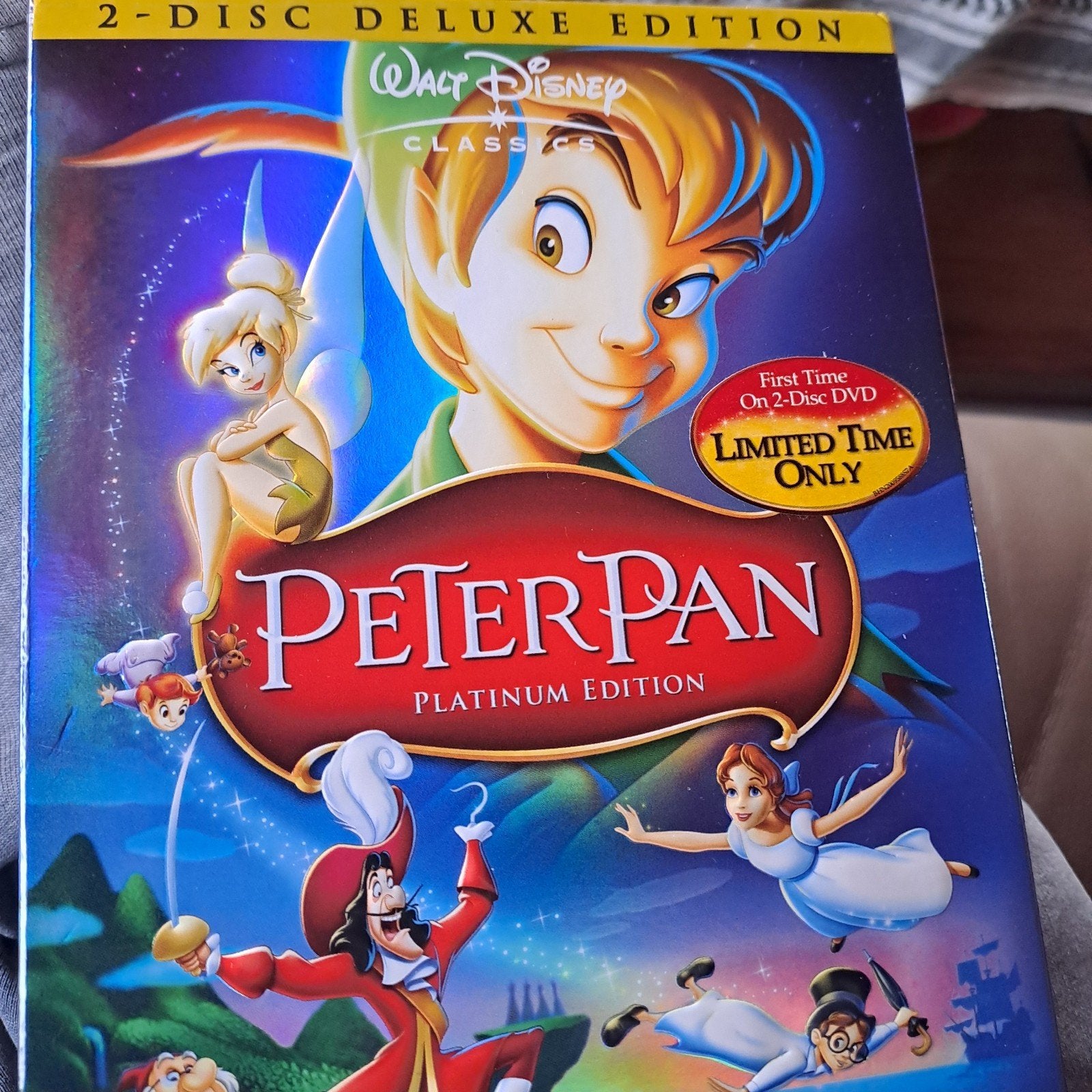 Disney Peter pan 2disc deluxe edition in nieuwstaat krasvrij, Tekenfilm, Amerikaans, Nederlands, Ophalen of Verzenden