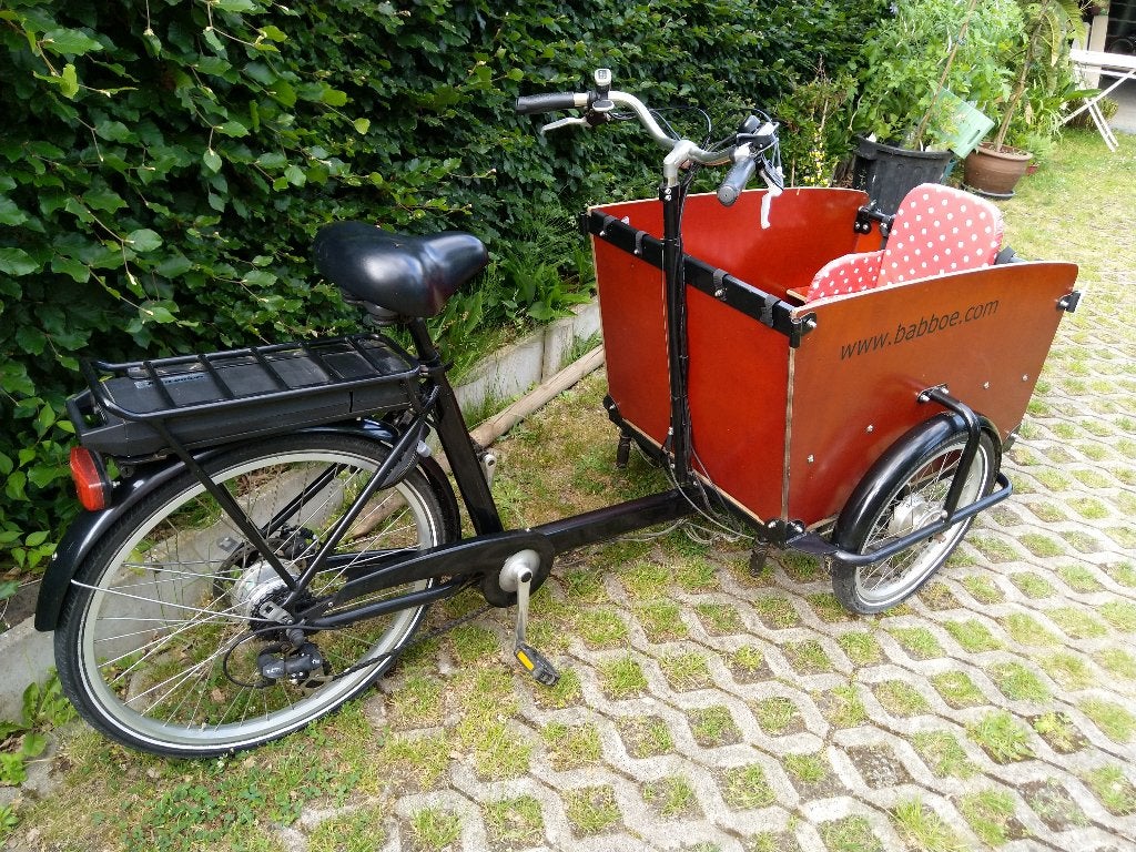 Electrische bakfiets Babboe, Fietsen en Brommers, Fietsen | Bakfietsen, 4 kinderen of meer, Gebruikt, Elektrisch, Ophalen