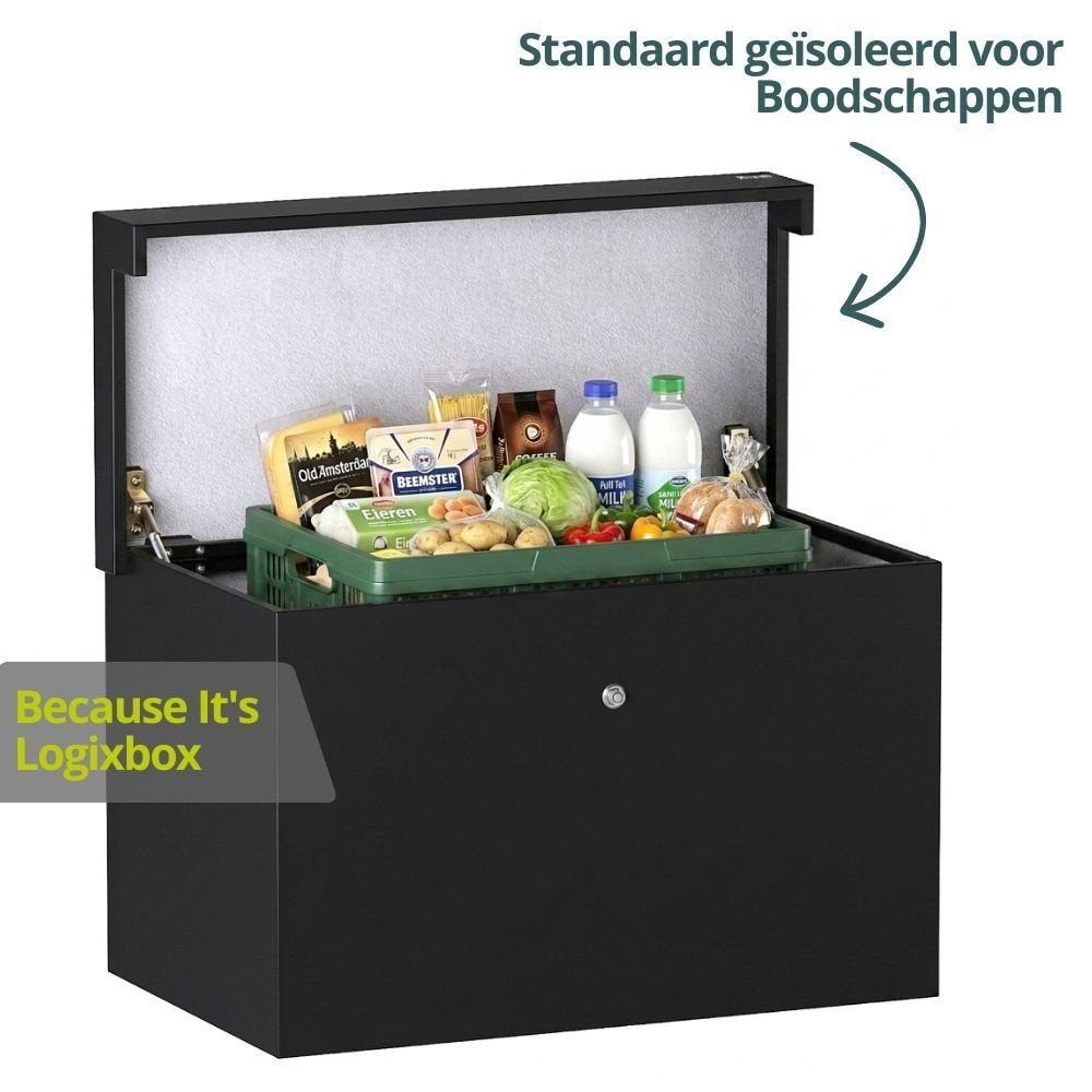 XXL Pakketbrievenbus – Extra Grote Pakketbox - Logixbox, Tuin en Terras, Brievenbussen, Ophalen of Verzenden, Nieuw, Staal, Wandbrievenbus