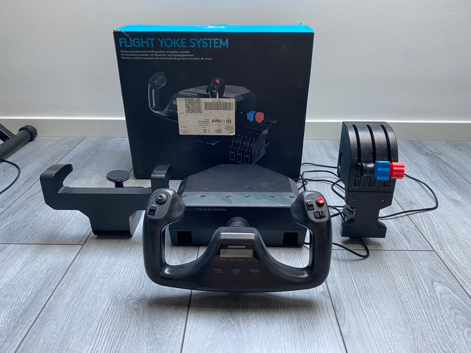 Logitech flight yoke system, Computers en Software, Joysticks, Ophalen, Zo goed als nieuw
