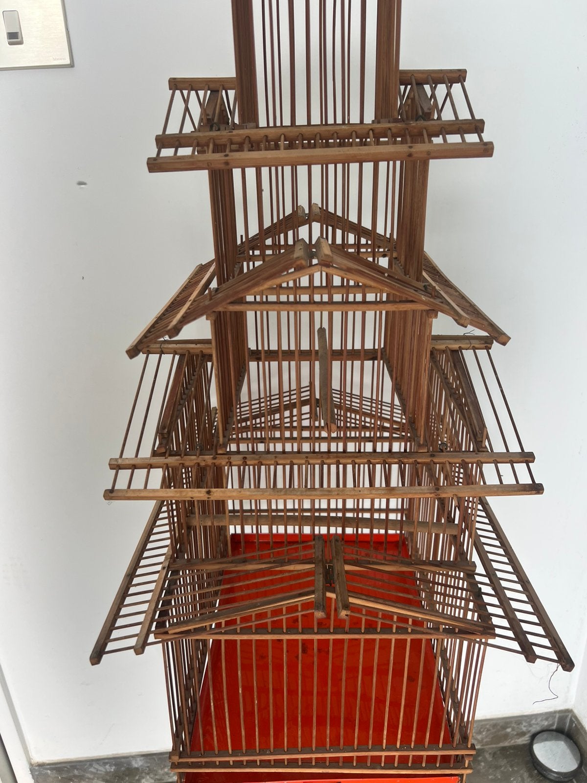 Antiek houten vogelkooi, Antiek en Kunst, Ophalen