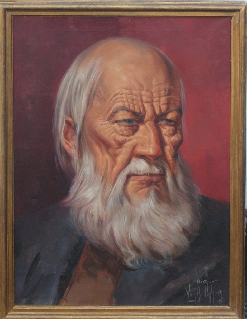 Aimé Van Belleghem (1922-1996): Portret (O/D, 49 x 64 cm), Enlèvement ou Envoi, Signé