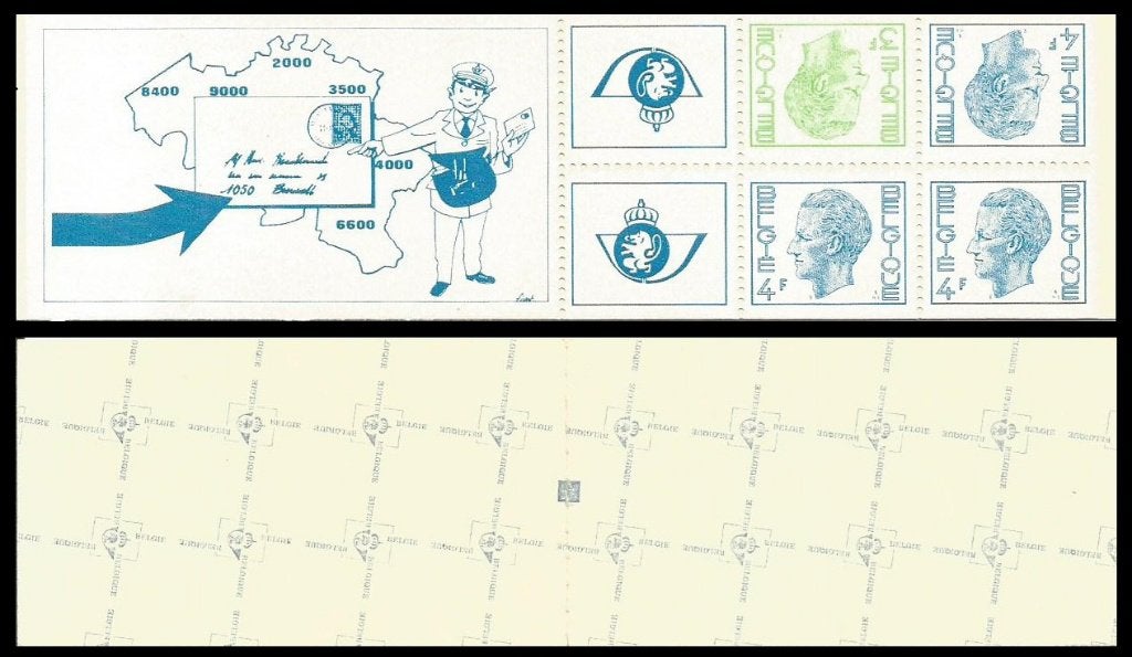 B10 postzegelboek Koning Boudewijn (met telblok), Postzegels en Munten, Verzenden, Frankeerzegel, Postfris
