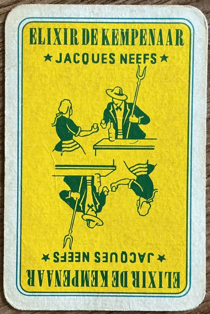 Speelkaart ELIXIR DE KEMPENAAR/JACQUES NEEFS, Ophalen of Verzenden, Zo goed als nieuw, Speelkaart(en)
