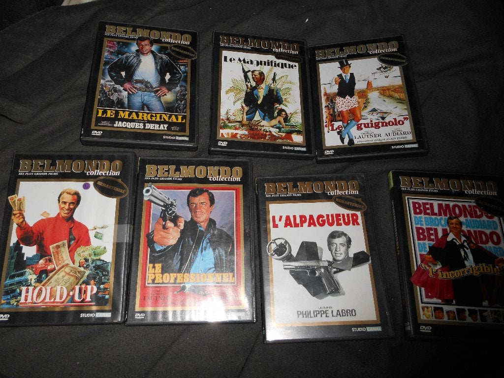 Lot de 7 DVD remastérisé J P Belmondo, Enlèvement ou Envoi