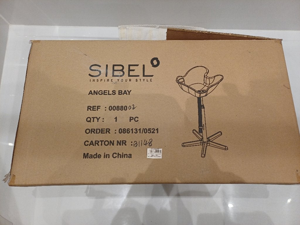 Lavabo inclinable Sibel Angels Bay noir pour cheveux, Enlèvement, Comme neuf, Autres types