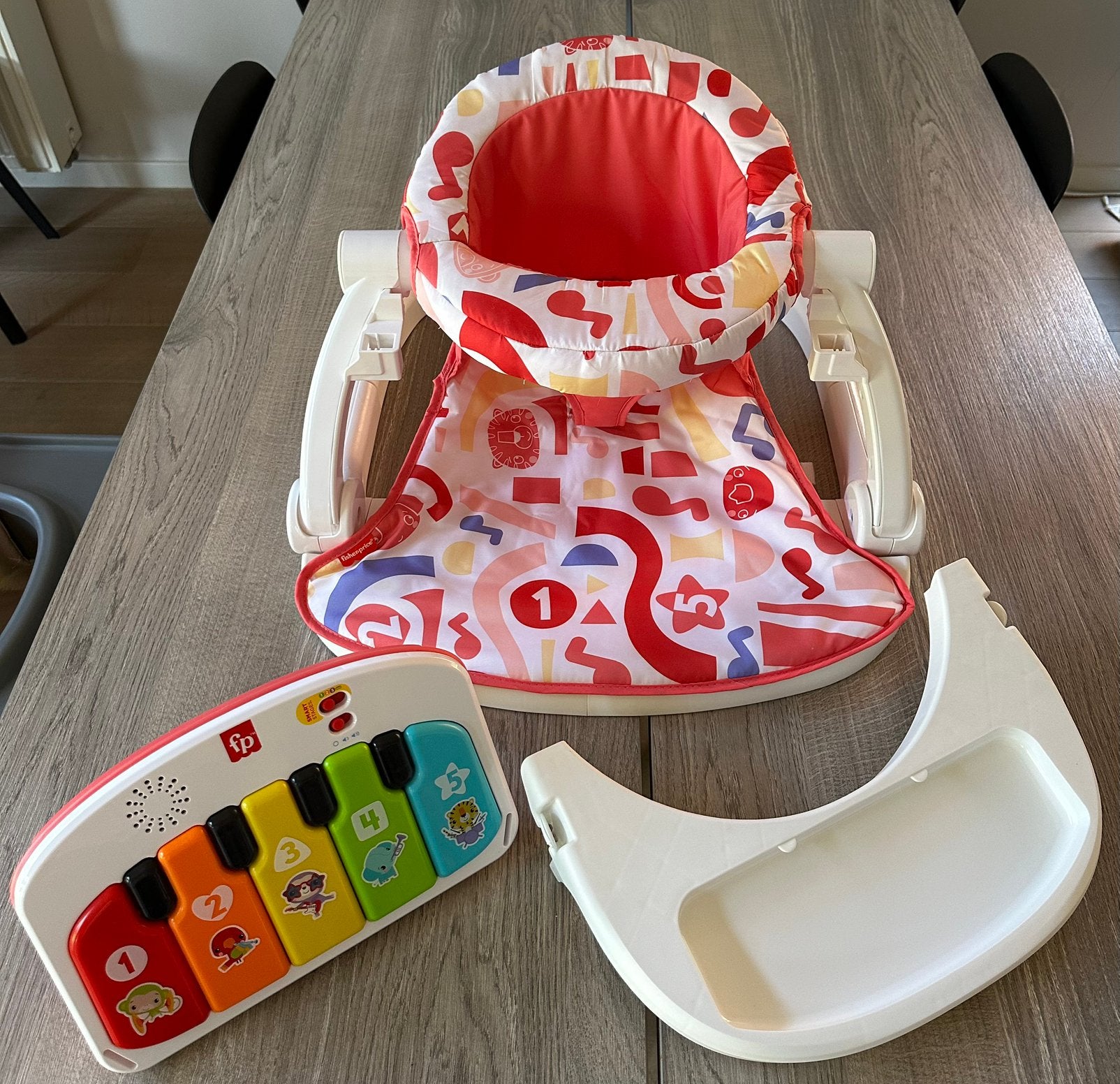 Fisher price kick & play Deluxe sit me up seat, Ophalen, Zo goed als nieuw