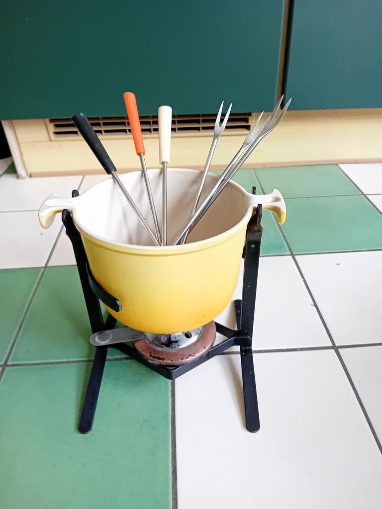 Set à fondue, Electroménager, Fondue, Enlèvement, Utilisé, Brûleur, Service à fondue