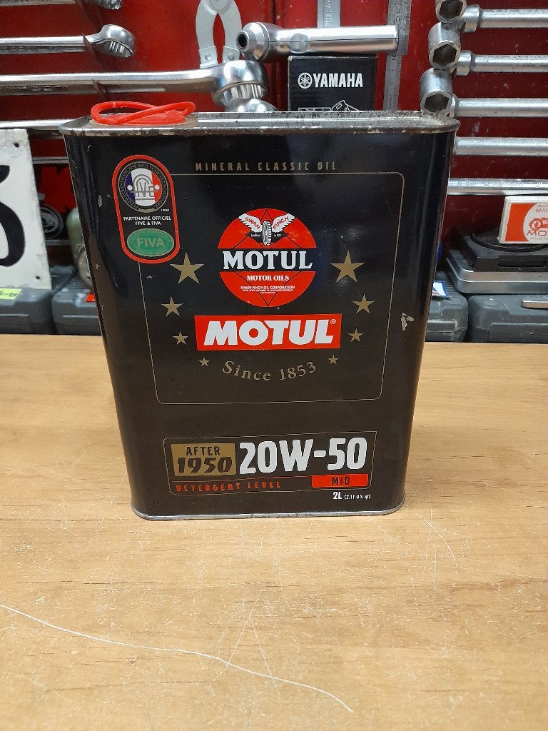 ancien bidon huile vide motul 20w50 ffve, Envoi, Utilisé, Autres types