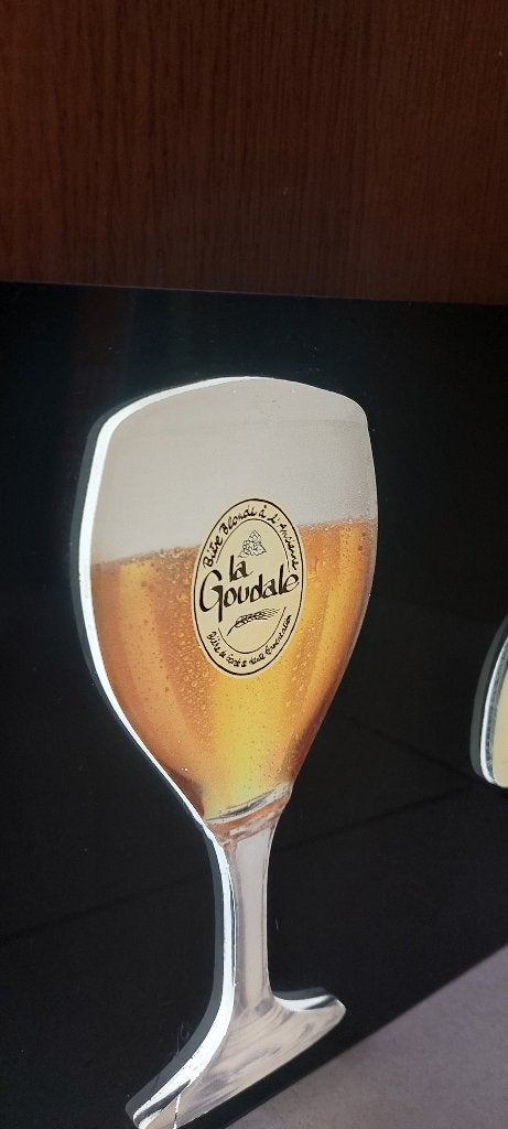 Lichtreclame La Goudale bier, Ophalen of Verzenden, Nieuw, Lichtbak of (neon) lamp