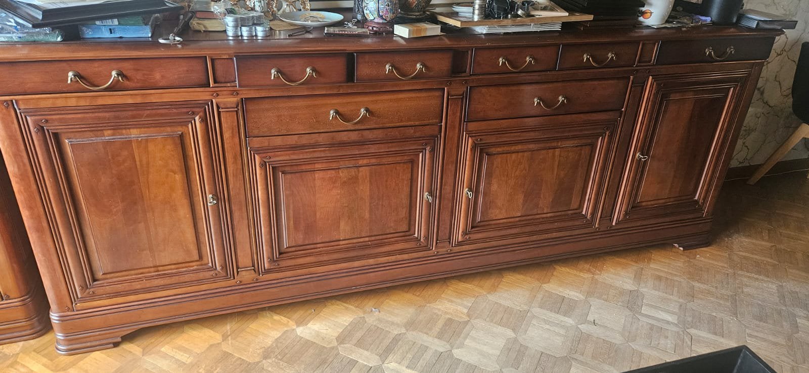 Dressoir ,tafel en 6 stoelen afhalen 27 september!, Huis en Inrichting, Ophalen, Zo goed als nieuw, Landelijke stijl