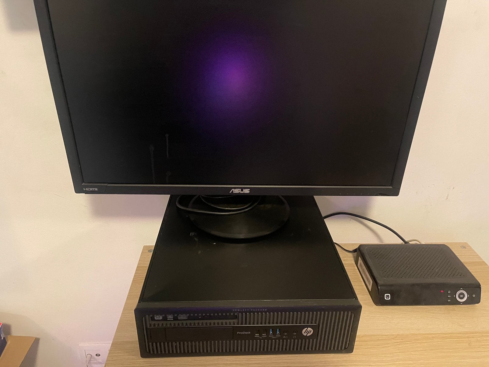 Hp prodesk + montitor, Ophalen, Zo goed als nieuw, 8 GB, HDD