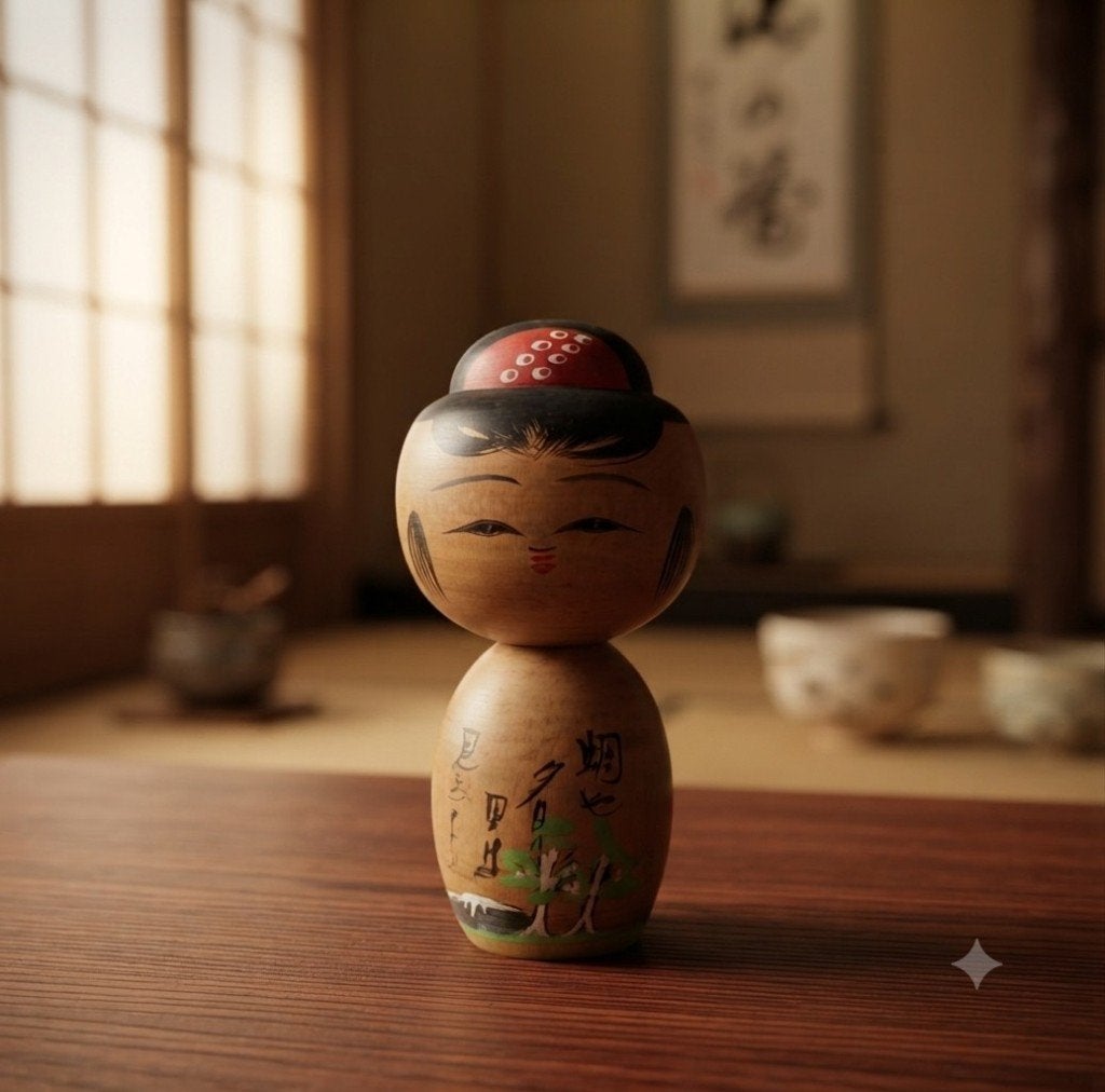 La belle Omiyage Kokeshi, Antiquités & Art, Art | Art non-occidental, Fait main, Japon, Bois, Multicolore