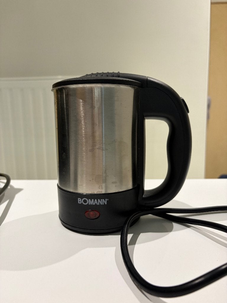 Bomann waterkoker, 0.5 L, Electroménager, Bouilloires, Moins de 1 litre, Enlèvement, Comme neuf, Inox
