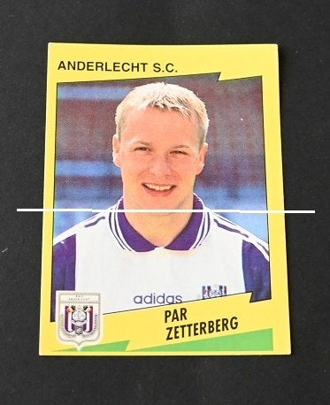Panini Football 98 RSC Anderlecht Par Zetterberg, Verzenden, Zo goed als nieuw, Poster, Plaatje of Sticker