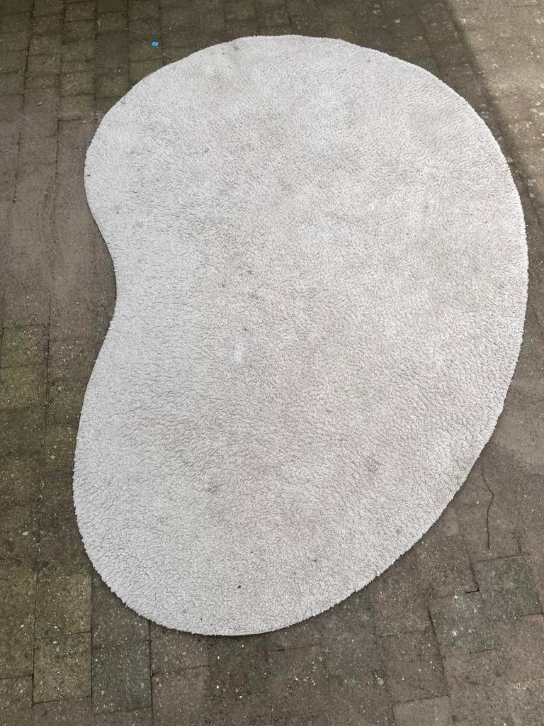 Asymmetrische mat crèmewit, Huis en Inrichting, Ophalen, Gebruikt