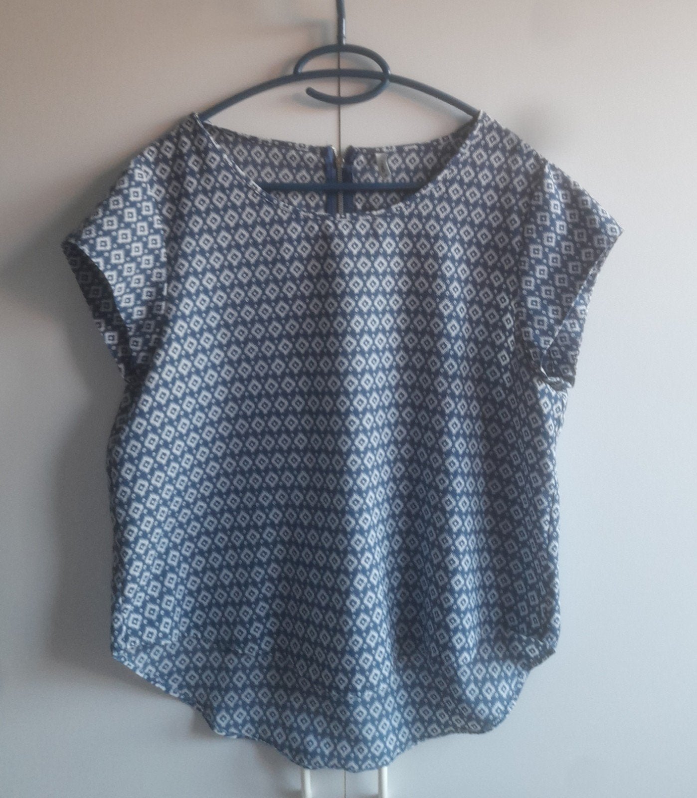 Bloesje Only blauw met print maat 40, Kleding | Dames, Topjes, Ophalen, Maat 38/40 (M), Blauw