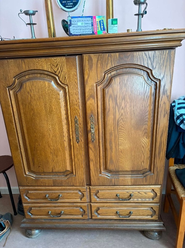 Commode, 1 ou 2 tiroirs, Enlèvement, Utilisé, Chêne