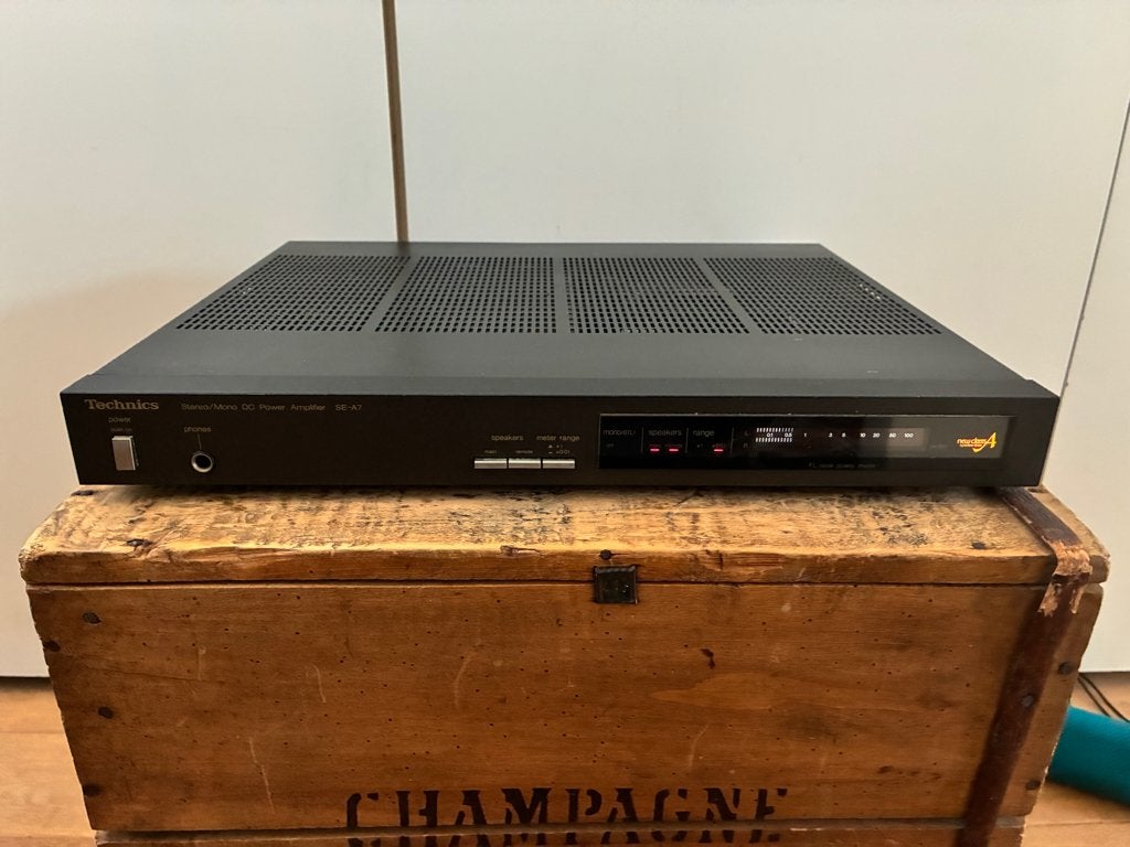 Technics Eindversterker SE-A7 - Made in Japan, TV, Hi-fi & Vidéo, Autres marques, 60 à 120 watts, Enlèvement, Stéréo