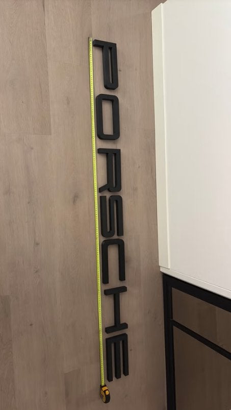 Porsche 3D kunstof letters groot 175cm+, Ophalen of Verzenden, Nieuw, Auto's