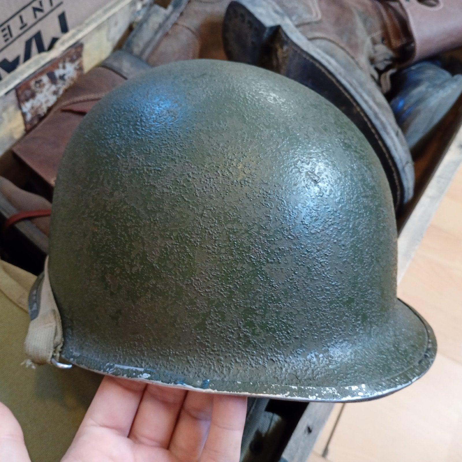 casque us M1 ww2, Collections, Enlèvement ou Envoi