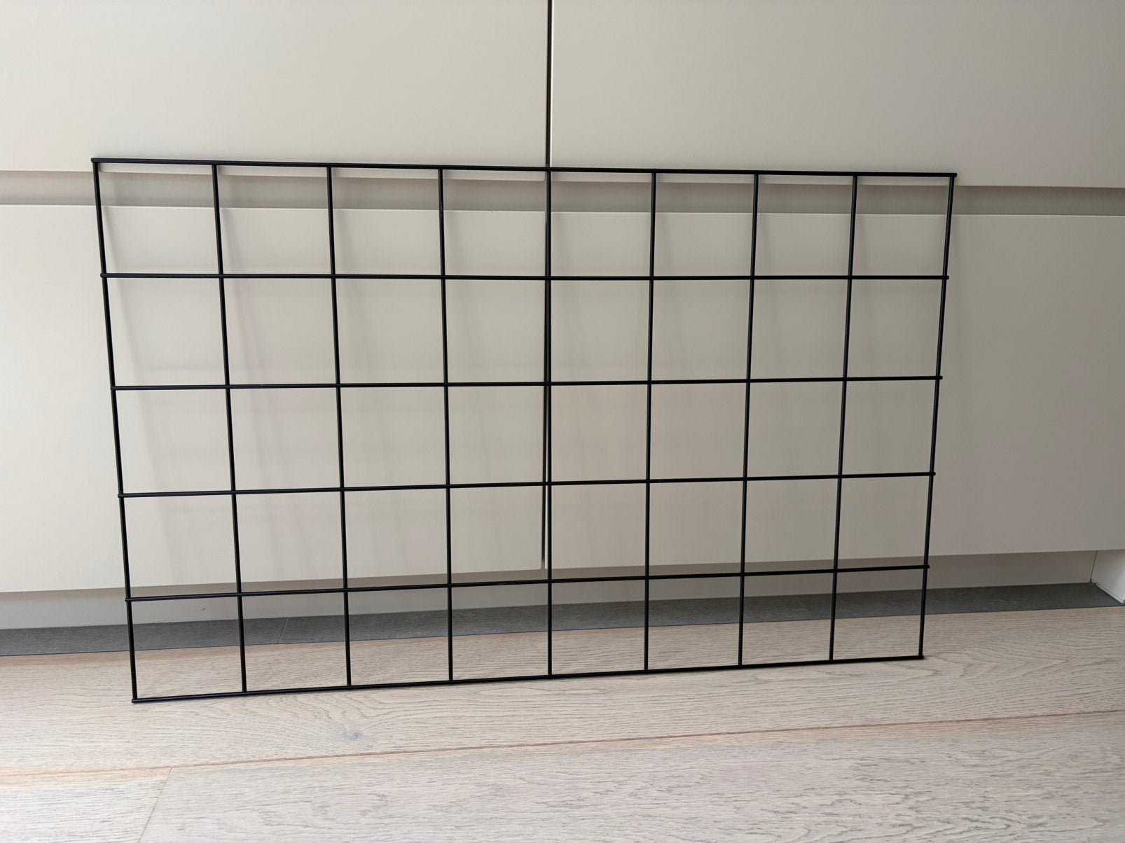 Zwart metalen fotorek / wandgrid (memobord), Maison & Meubles, Enlèvement, Comme neuf, Noir