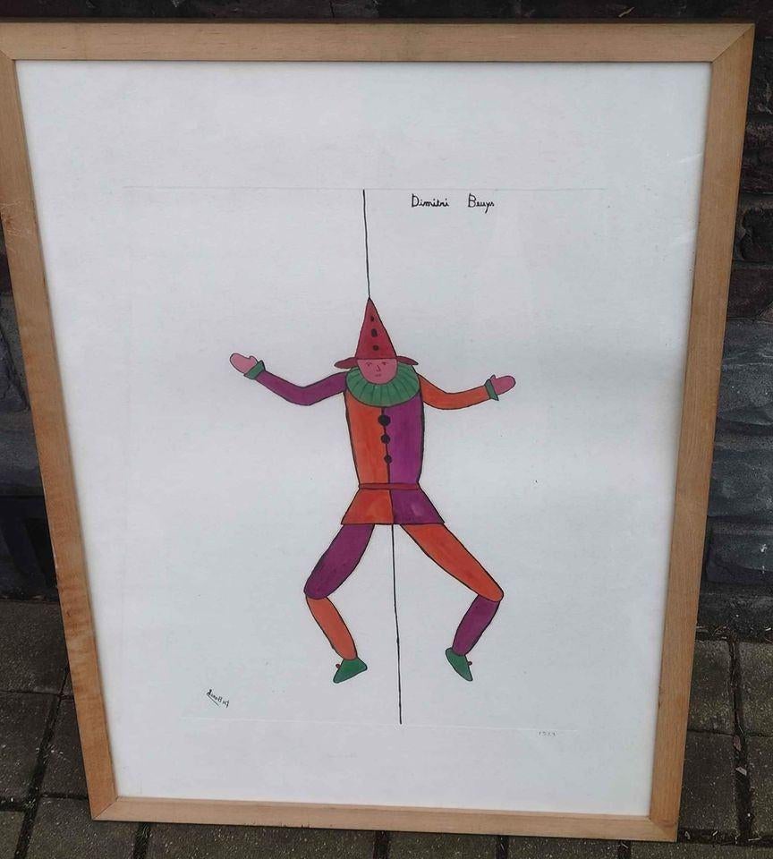 Gravure Dimitri Beuys signe Félix de boeck, Antiek en Kunst, Ophalen of Verzenden, Gravure
