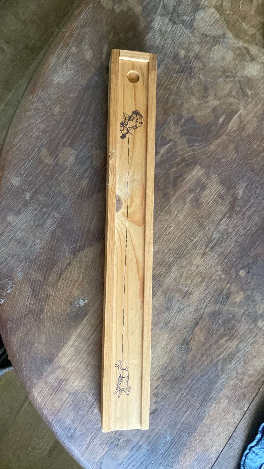Houten doosje voor breinaalden, Ophalen of Verzenden, Zo goed als nieuw, Breien