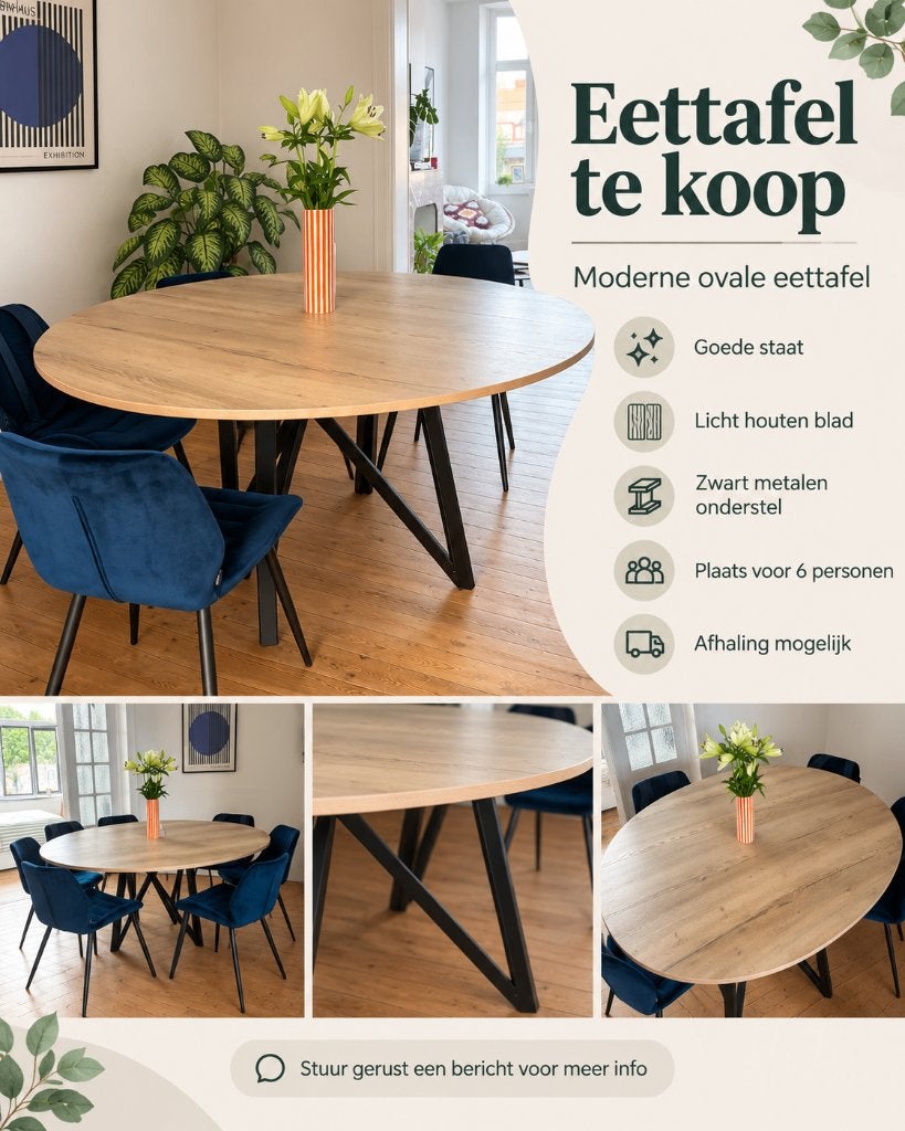 Tafel Deba, Ophalen, 50 – 75, 150 tot 200 cm, Zo goed als nieuw