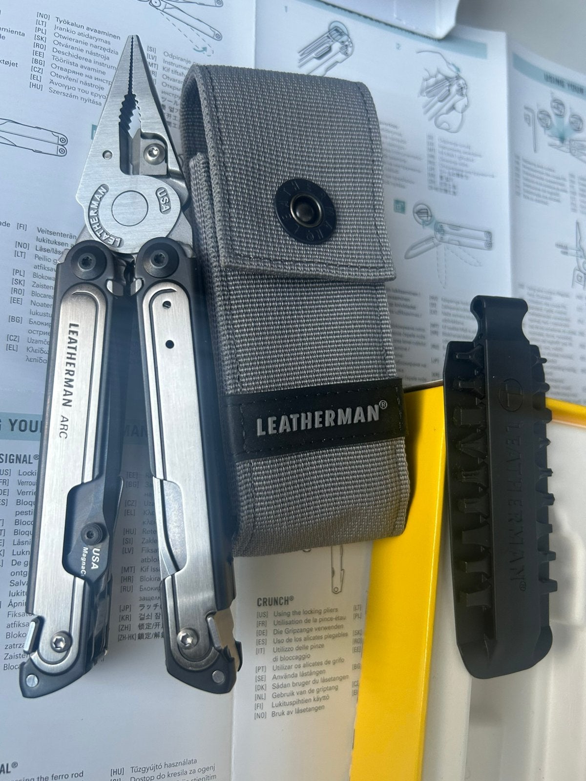 Leatherman ARC Black & Siver avec Bit kit et Etui . Neuf, Enlèvement ou Envoi, Neuf