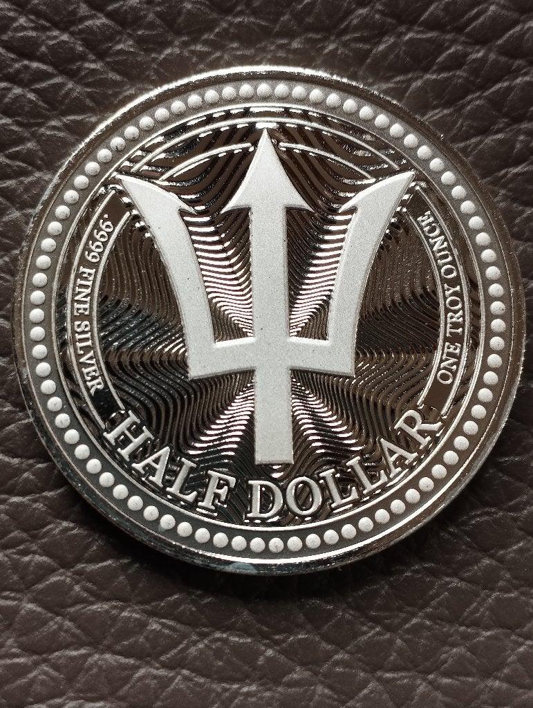 1 oz .999 zilver Barbados Trident 2025, Ophalen of Verzenden, Zilver