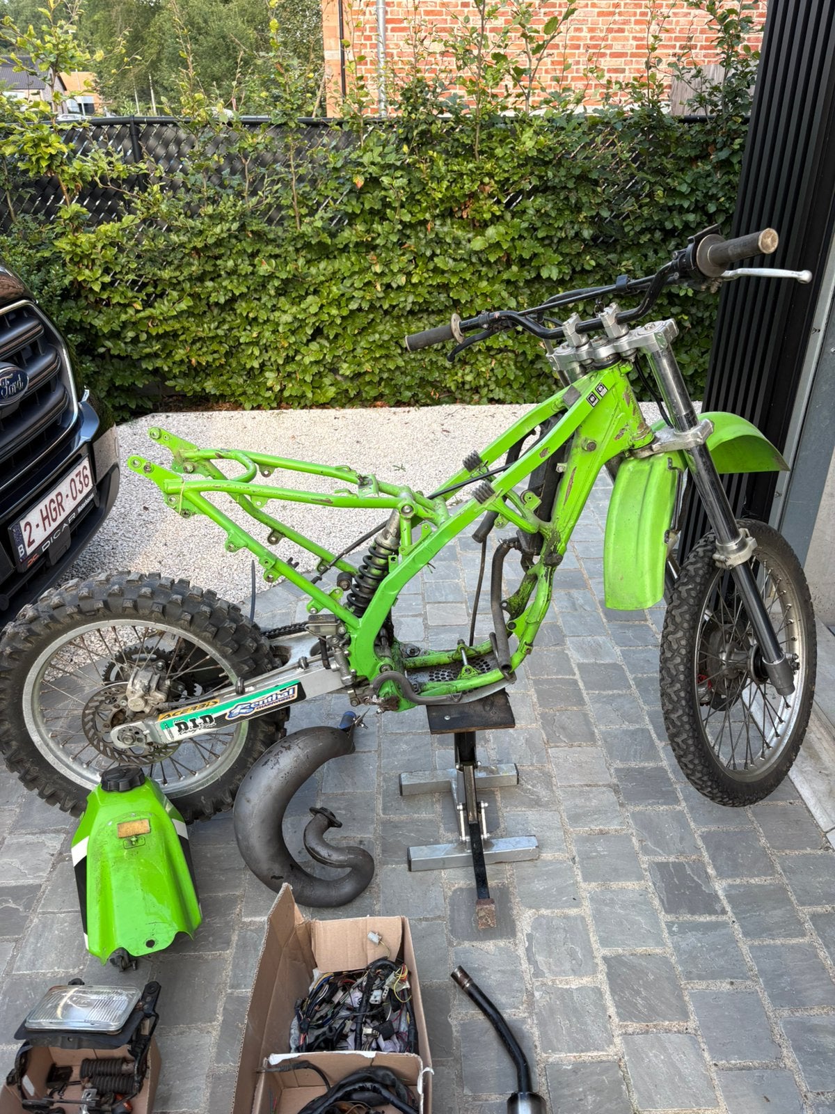 Kawasaki kdx 125cc met papieren! Kompleet, Ophalen, Gebruikt, 125 cc, 5 versnellingen