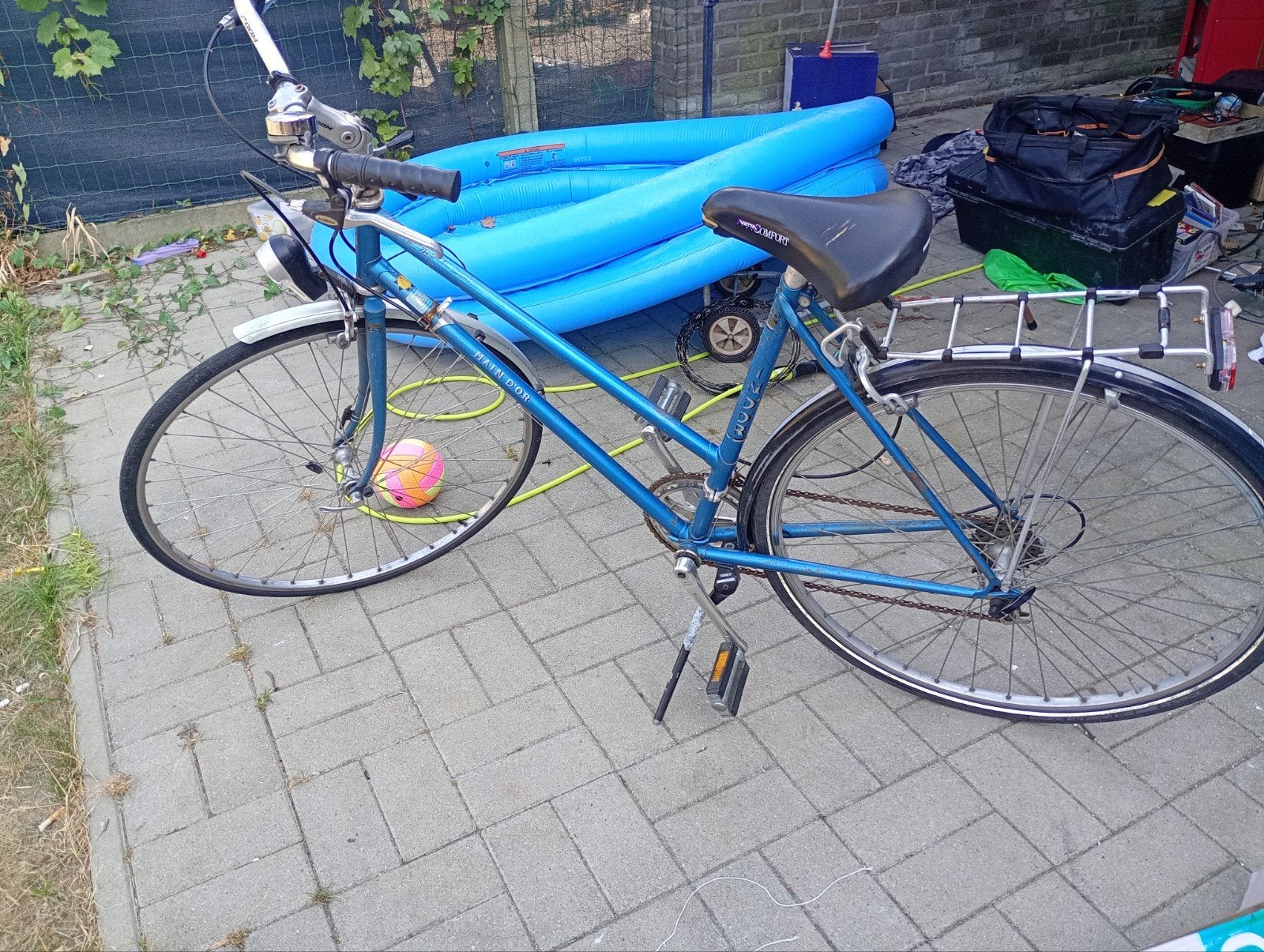 meisje fiets, Fietsen en Brommers, Fietsen | Dames | Sportfietsen en Toerfietsen, Minder dan 10 versnellingen, Gebruikt, Velgrem