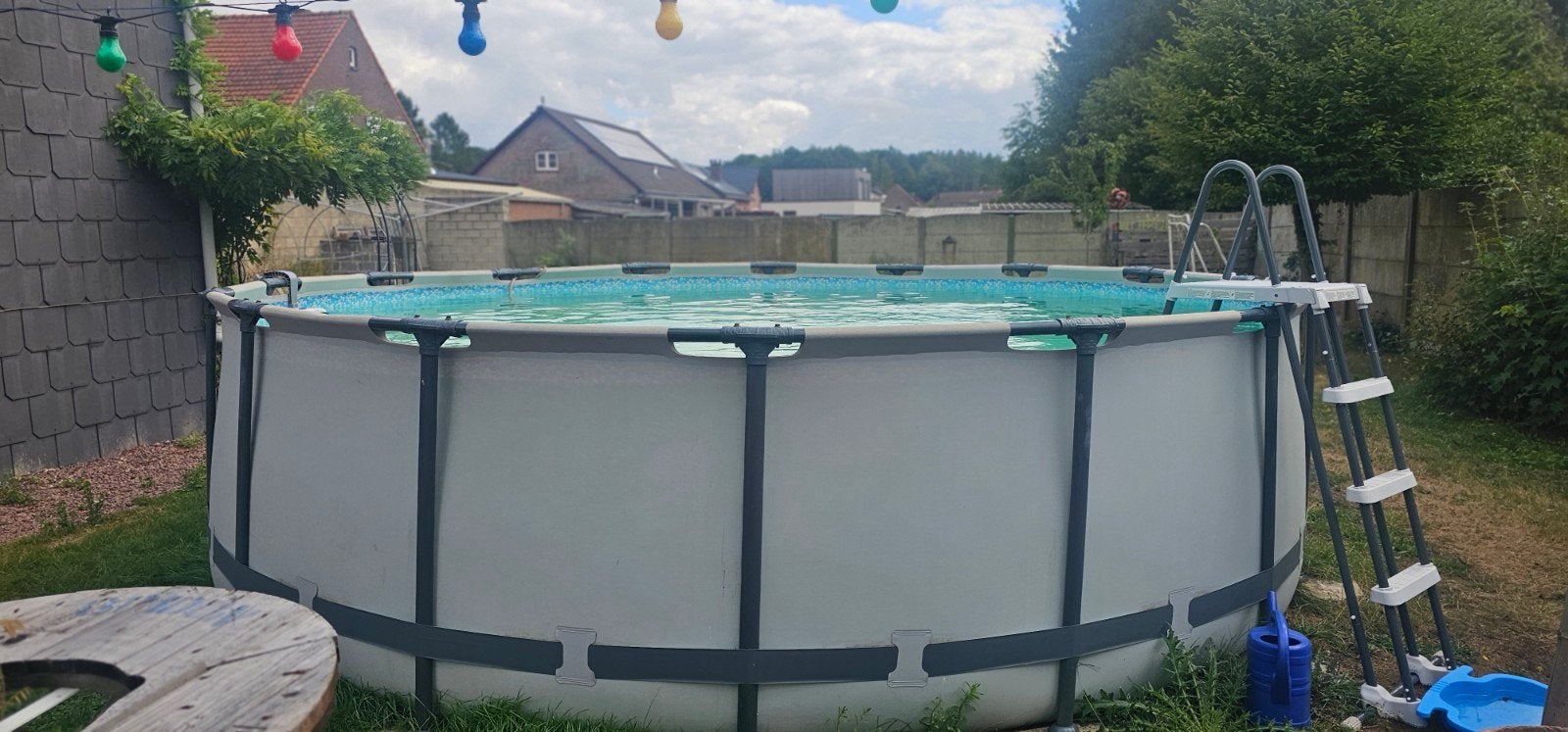 Piscine Bestway Steel Pro MAX 488x122 + escaliers + accessoi, 300 cm ou plus, Rond, Enlèvement, Utilisé