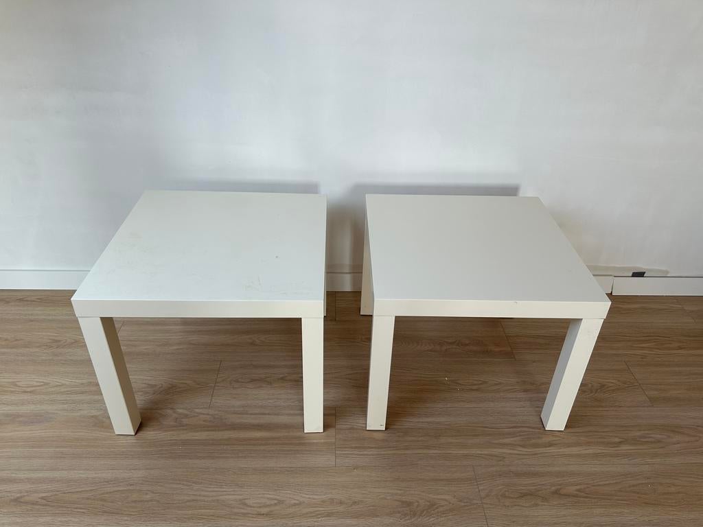 2 witte salontafels IKEA, Huis en Inrichting, Tafels | Salontafels, Ophalen, Gebruikt