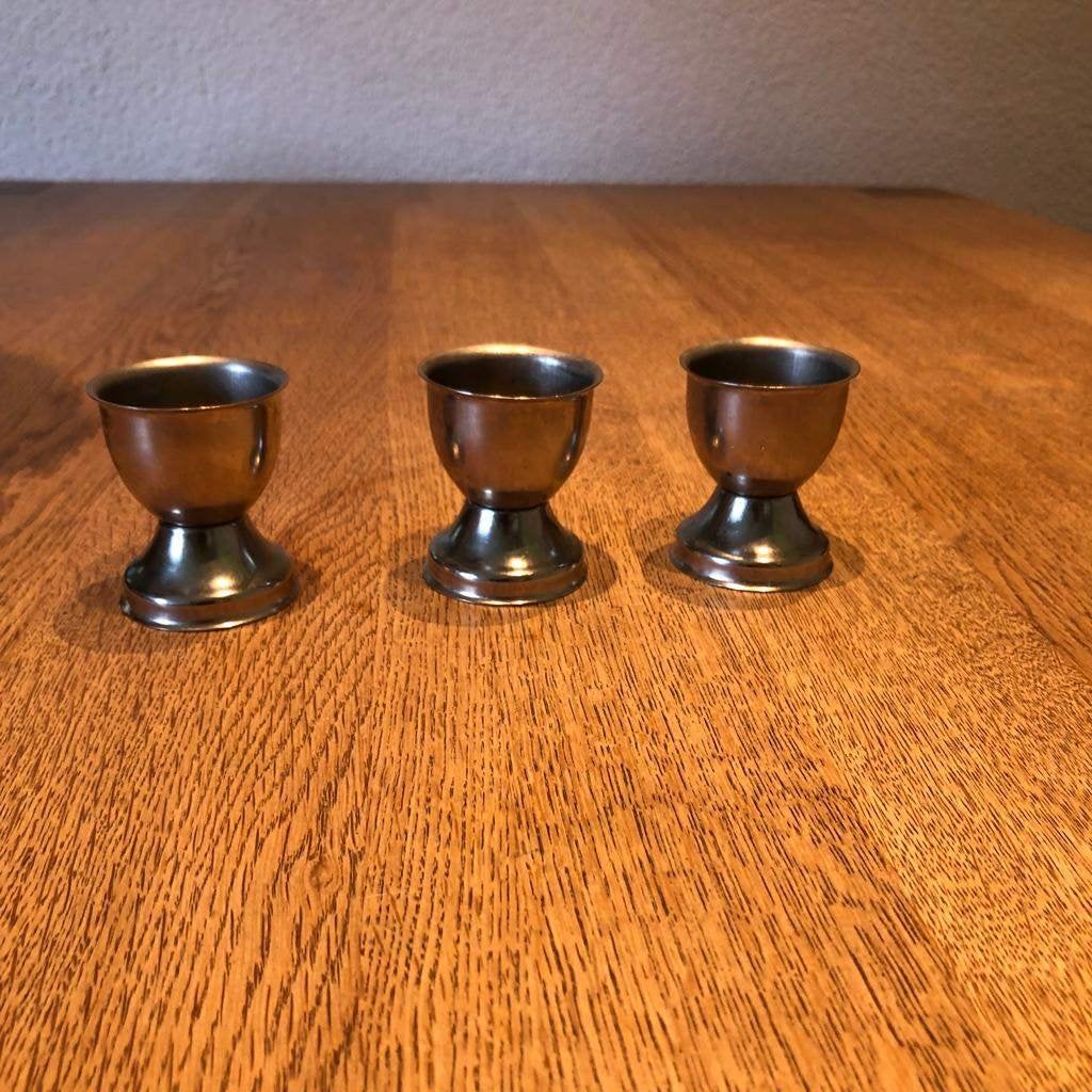 3 eierdopjes, Ophalen of Verzenden, Zo goed als nieuw