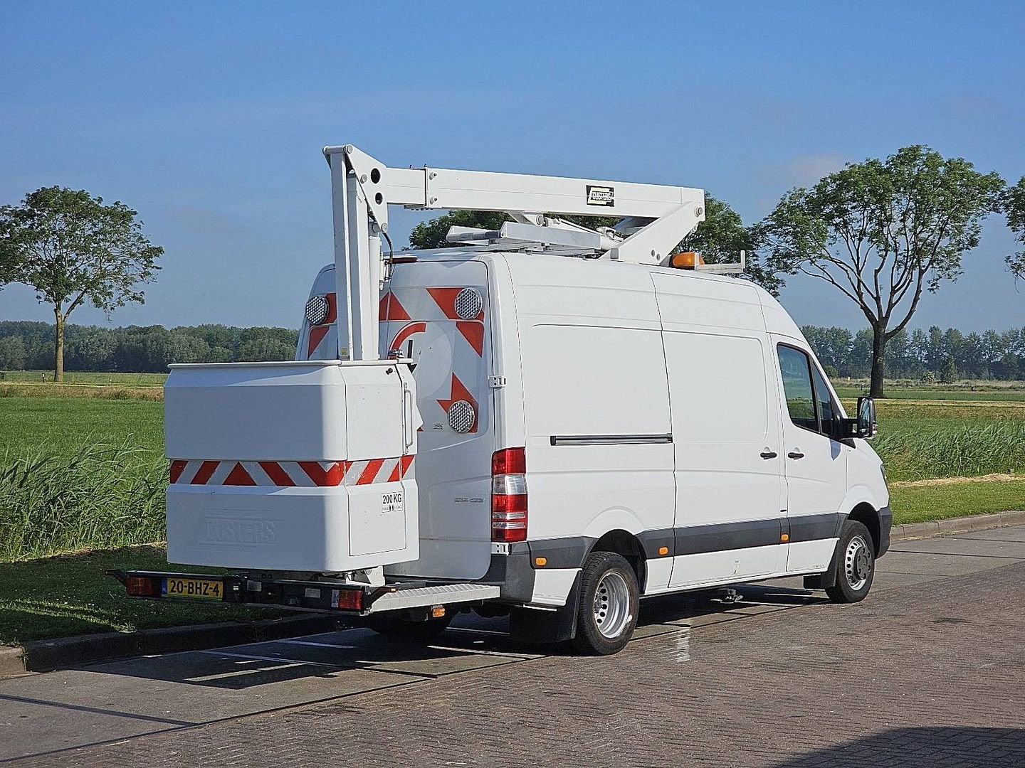 Mercedes-Benz SPRINTER 516 Hoogwerker EURO6, Auto's, Parkeercamera, Wit, Mercedes-Benz, Bedrijf