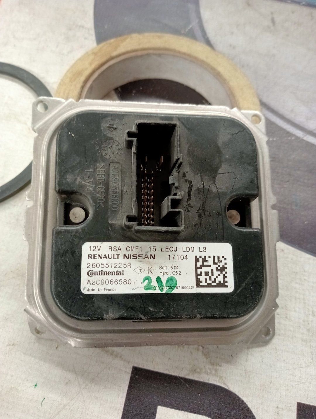 Led ballast 260556623R Renault A2C90665803 Continental, Renault, -, Utilisé, -