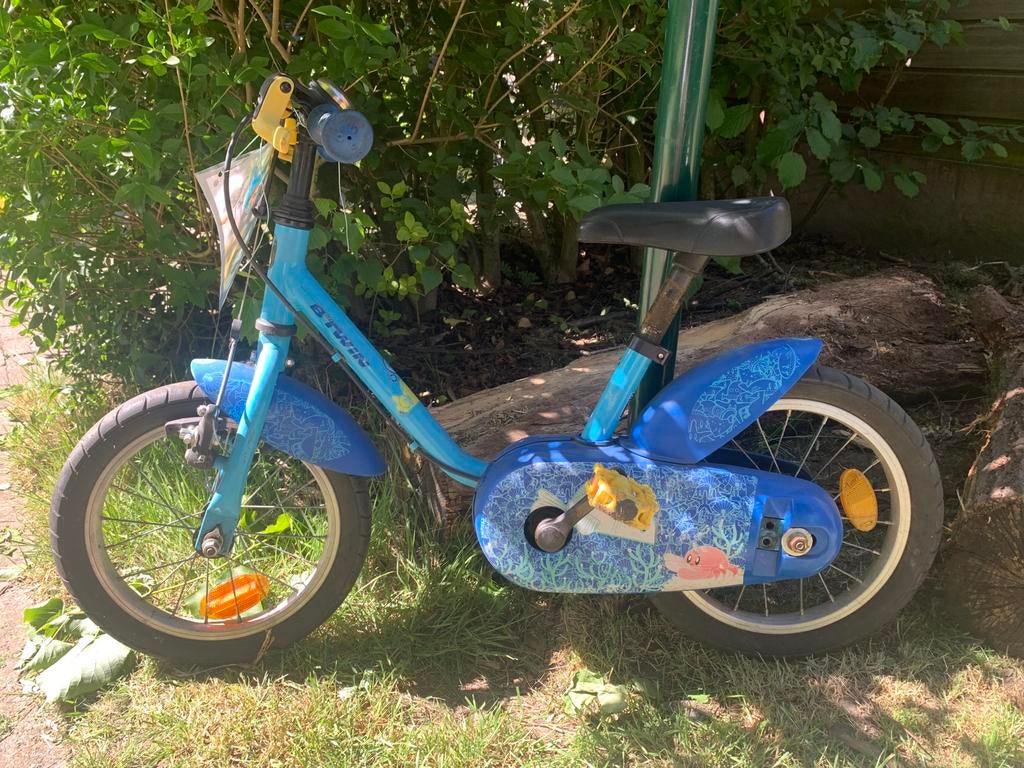 Kinderfiets b-twin, Fietsen en Brommers, Ophalen, Gebruikt, Minder dan 16 inch