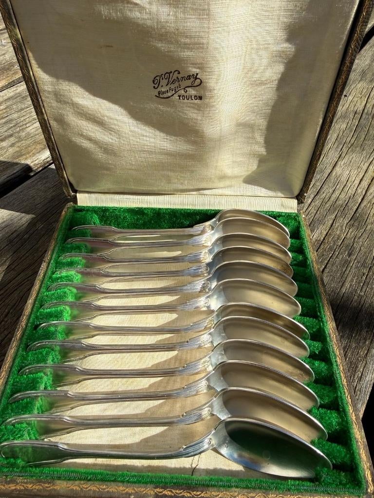 Lot de cuillères T. Vernay - Toulon, Antiquités & Art, Enlèvement ou Envoi