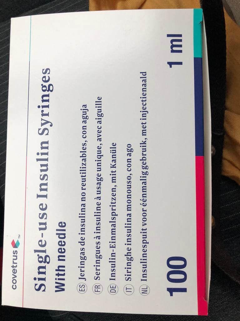 Seringues à insuline à usage unique 1 ml, Enlèvement ou Envoi, Neuf
