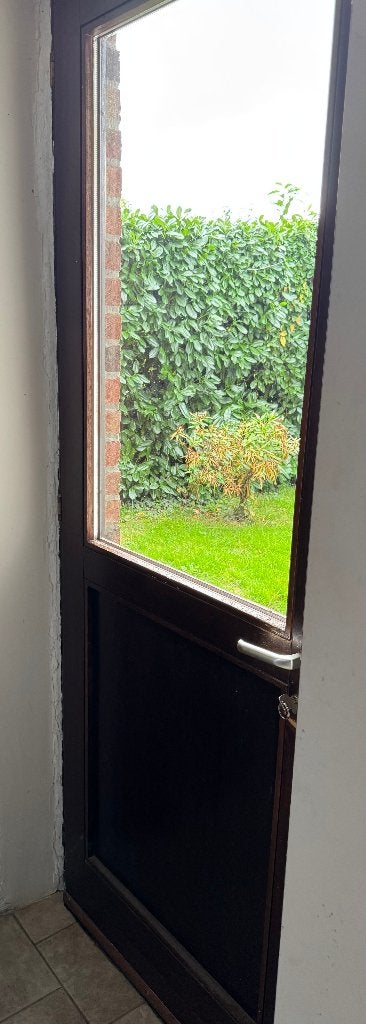 porte extérieur mi vitrée + volet  hauteur 223 x largeur 93, Bricolage & Construction, 75 à 150 cm, Enlèvement, Utilisé, Vitre comprise
