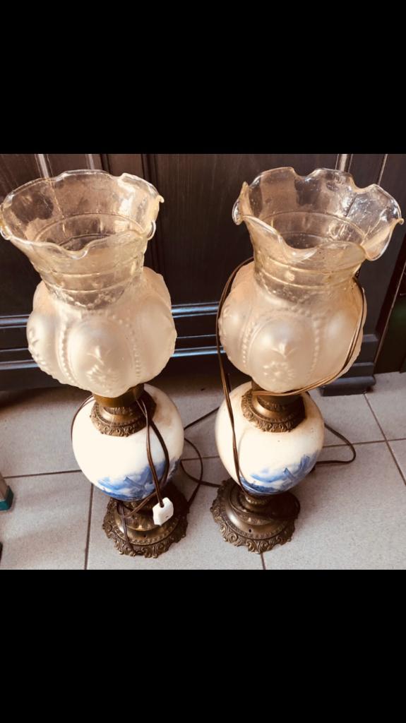 Magnifique ensemble de lampes vintage, Enlèvement ou Envoi