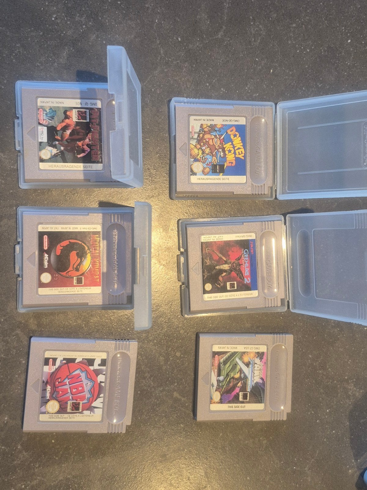 Diverse game boy spelletjes, Ophalen