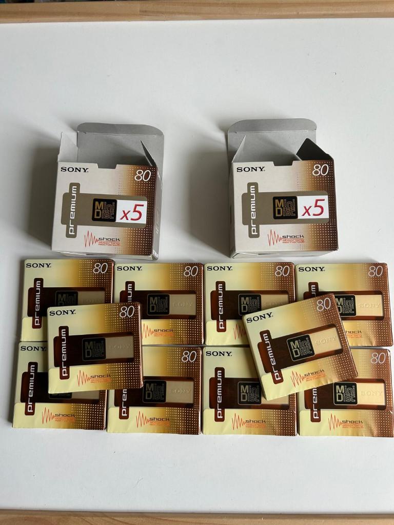 10x minidisc sony 80 minuten, Enlèvement ou Envoi, Enregistreur MiniDisc