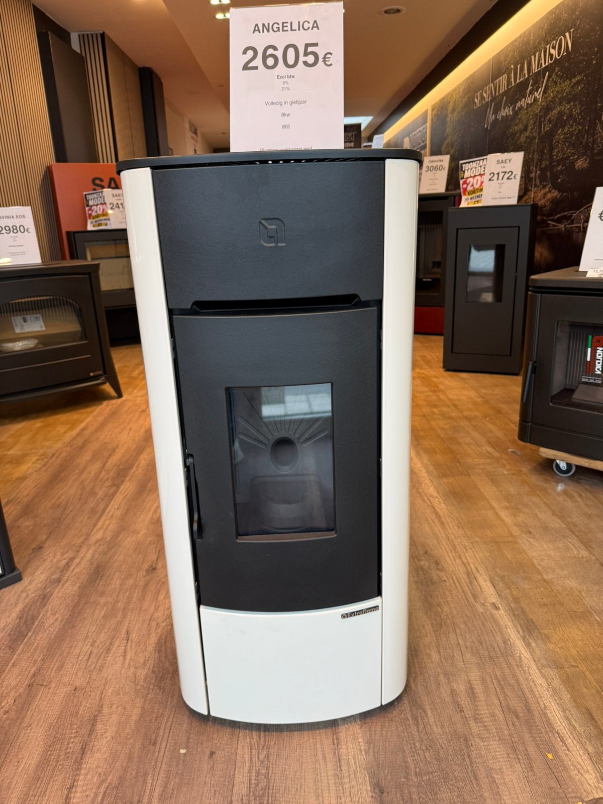 Pellet angelica 8 kw met ingebouwde wifi, Neuf, Enlèvement ou Envoi, Autres carburants, Poêle à granulés