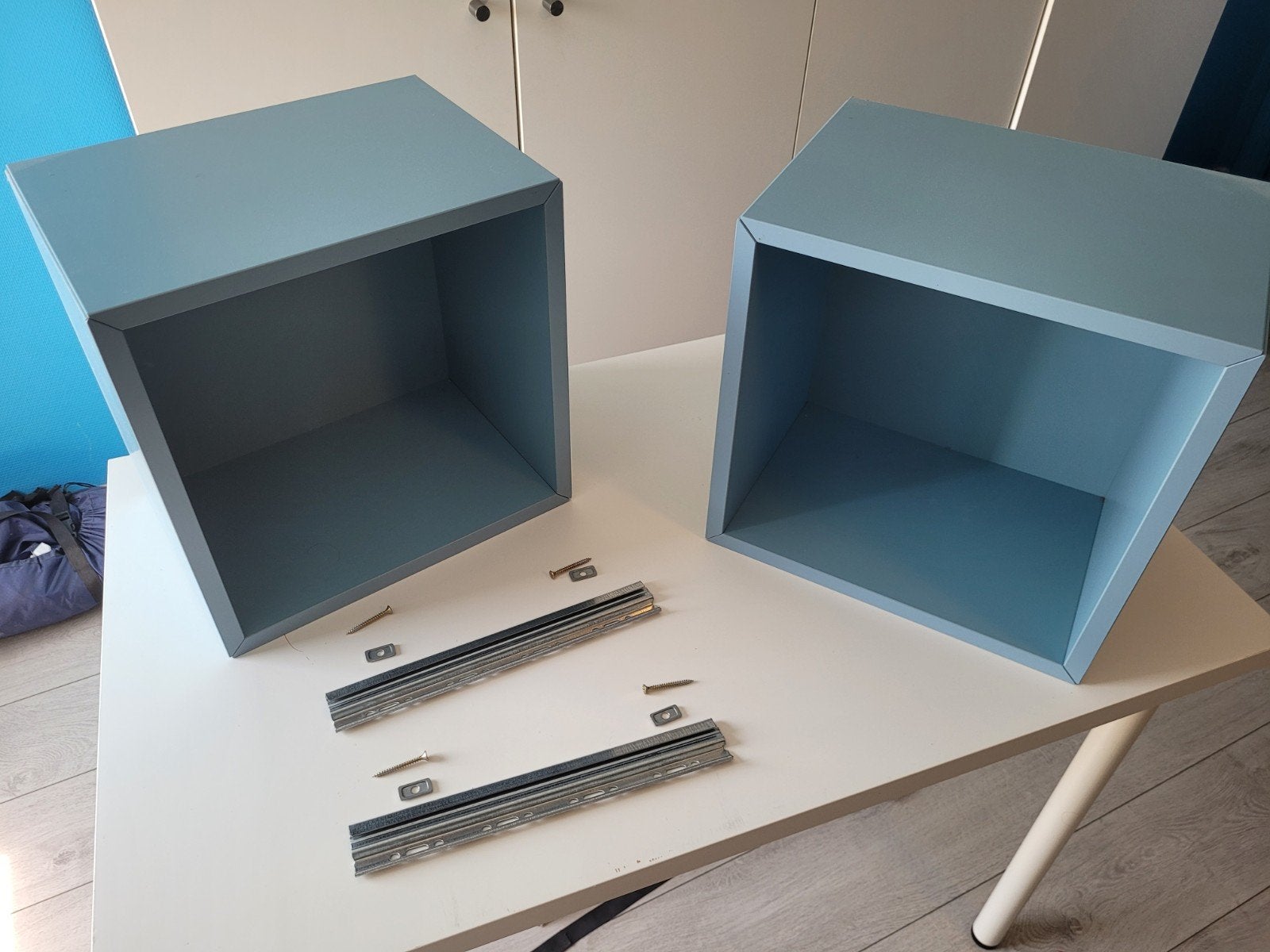 2 Ikea Eket wandkastjes, Huis en Inrichting, Kasten | Wandmeubels, Ophalen, Zo goed als nieuw, Minder dan 100 cm